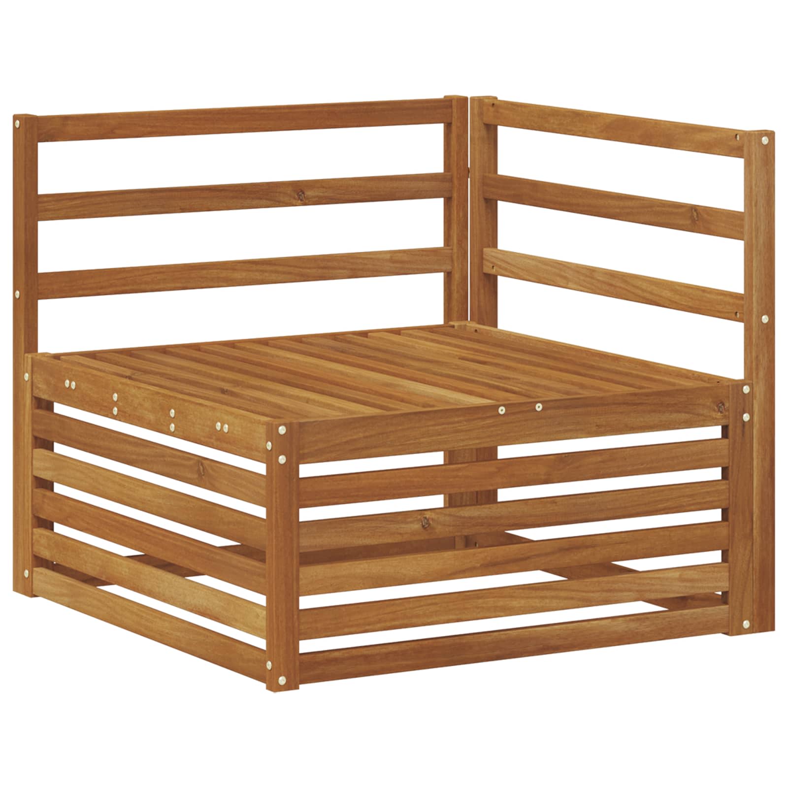 Set vanjskih sofa 9 kom. Prirodna Čvrsto drvo akacije