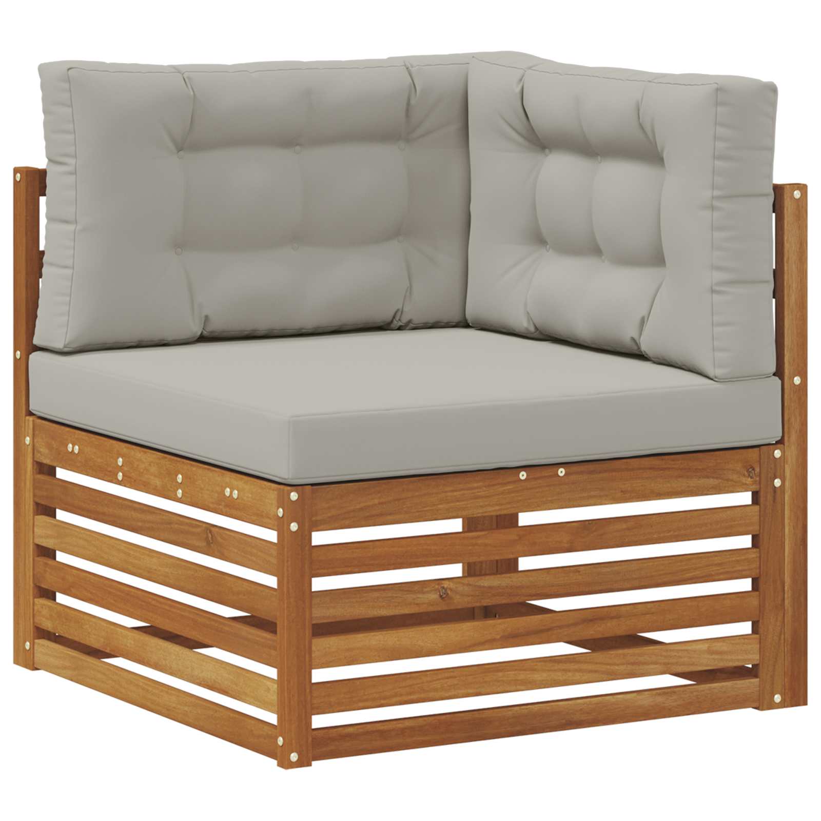 Set vanjskih sofa 7 kom. Prirodna i svjetlosiva