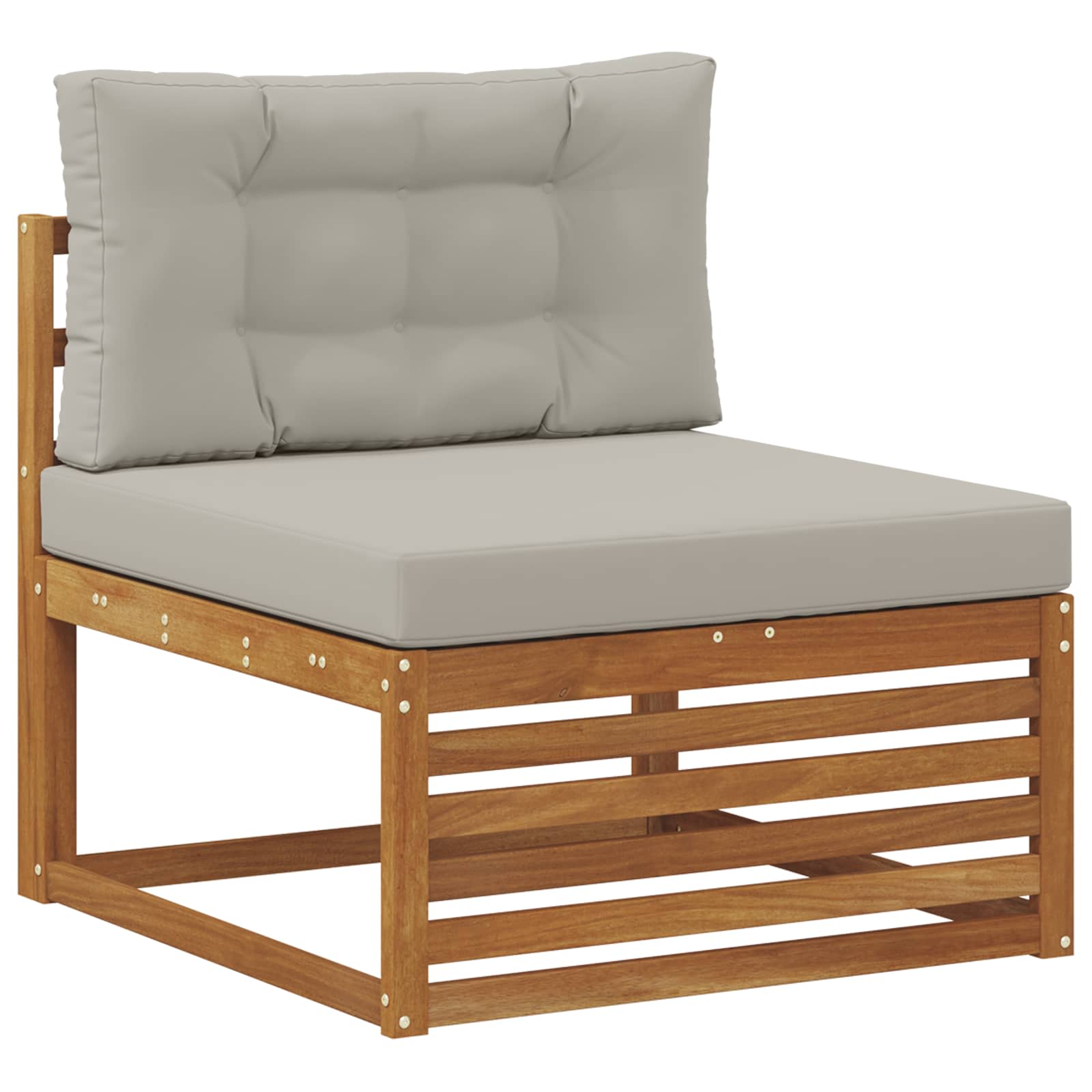 Set vanjskih sofa 7 kom. Prirodna i svjetlosiva
