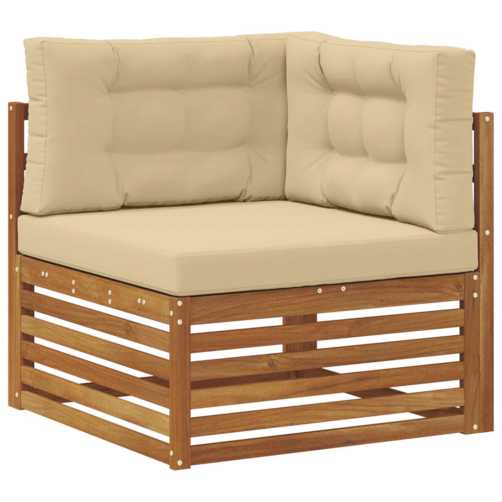 Setovi sofa 10 kom. Čvrsto drvo akacije