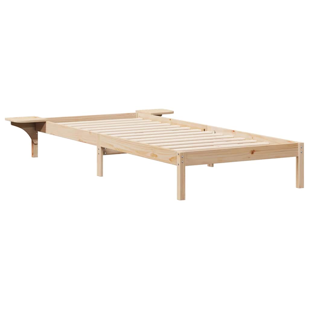 Krevetna konstrukcija s bočnim stolovima Prirodna 80 x 210 cm