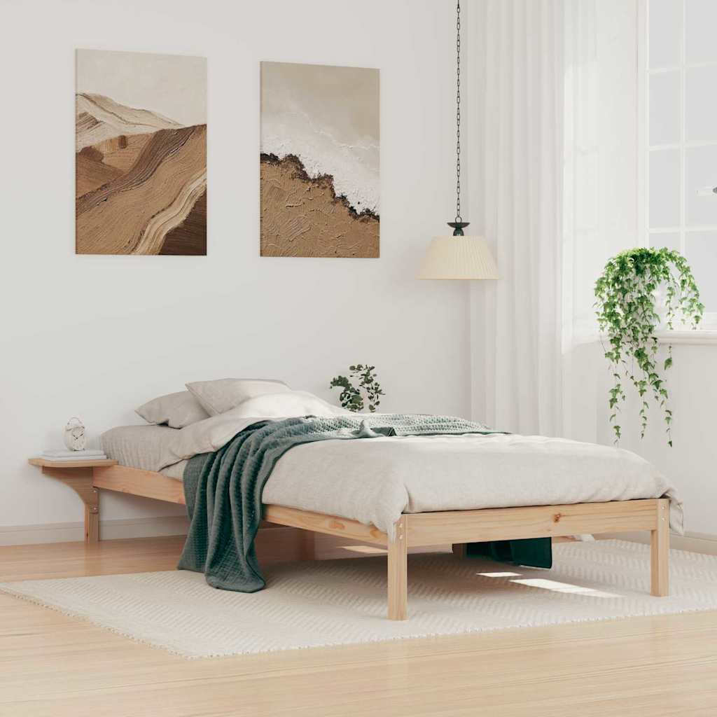 Krevetna konstrukcija s bočnim stolovima Prirodna 90 x 220 cm
