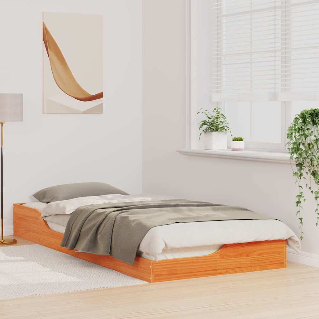 Krevetna konstrukcija Vosak smeđa 80 x 210 cm