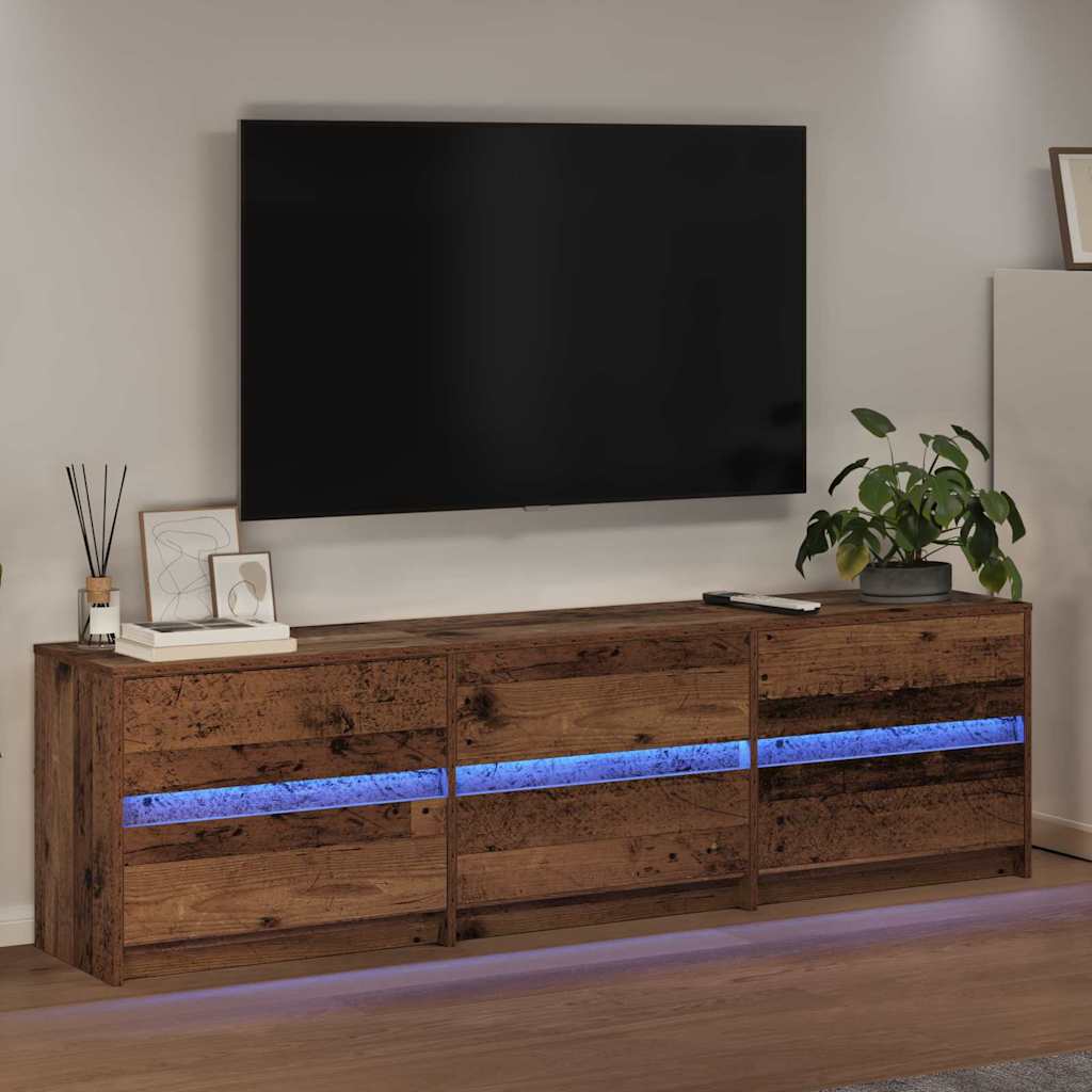 TV Jedinice 2 pcs Staro drvo 180 x 34 x 50 cm Konstruirano drvo