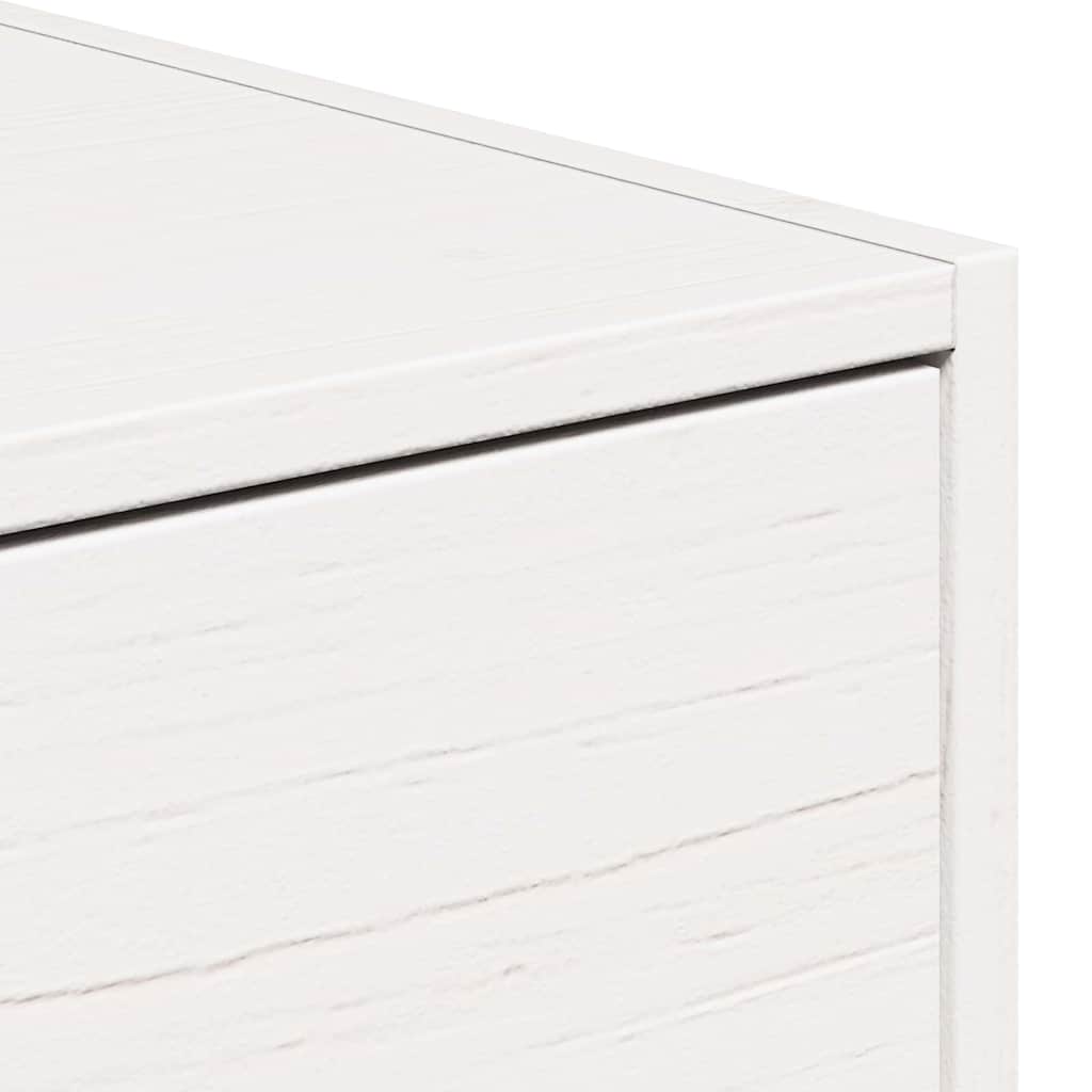 Noćni ormarić 2 pcs Bijelo 50 x 32,5 x 24 cm Masivna borovina