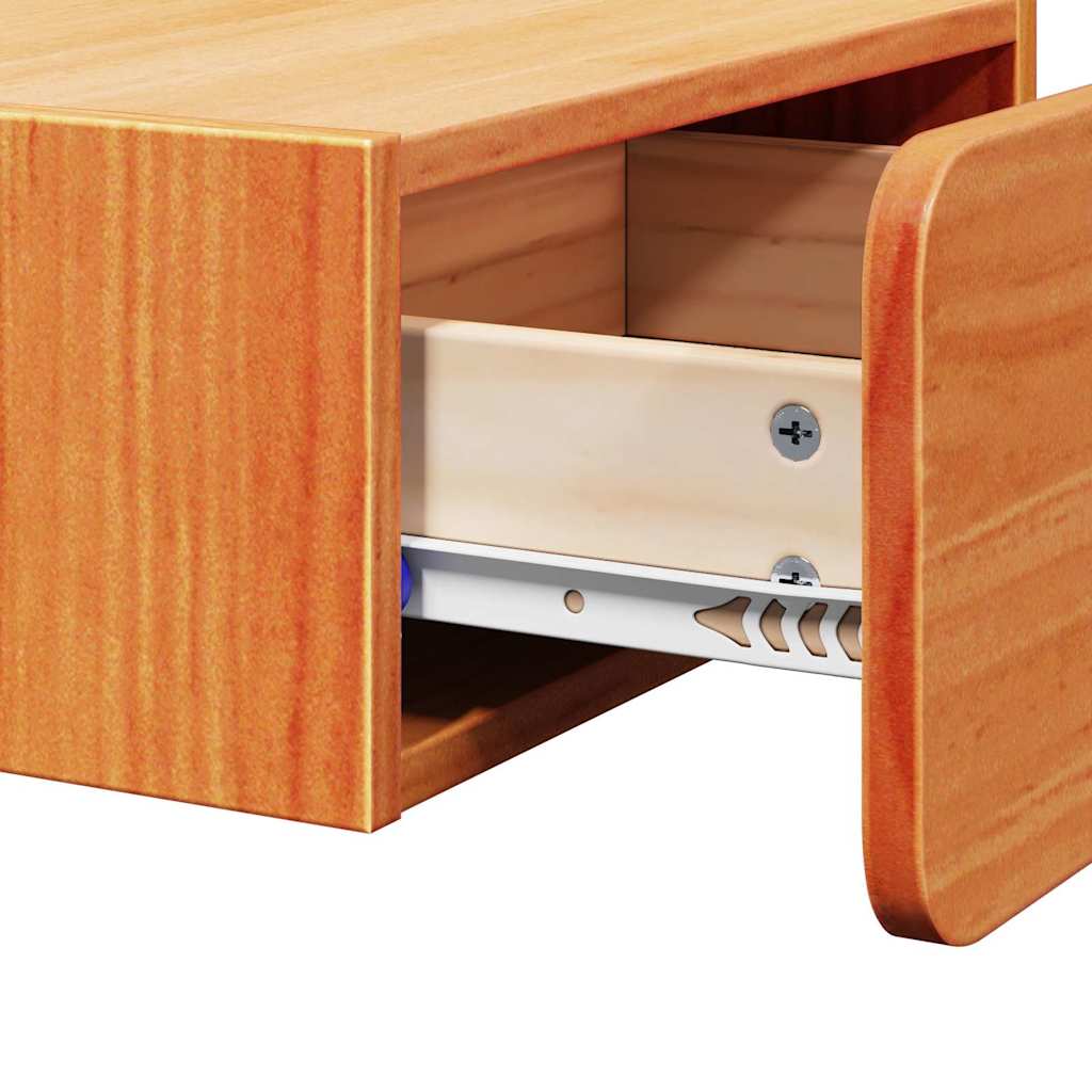Noćni ormarić s ladicama 2 pcs Vosak smeđa 39 x 34 x 16,5 cm