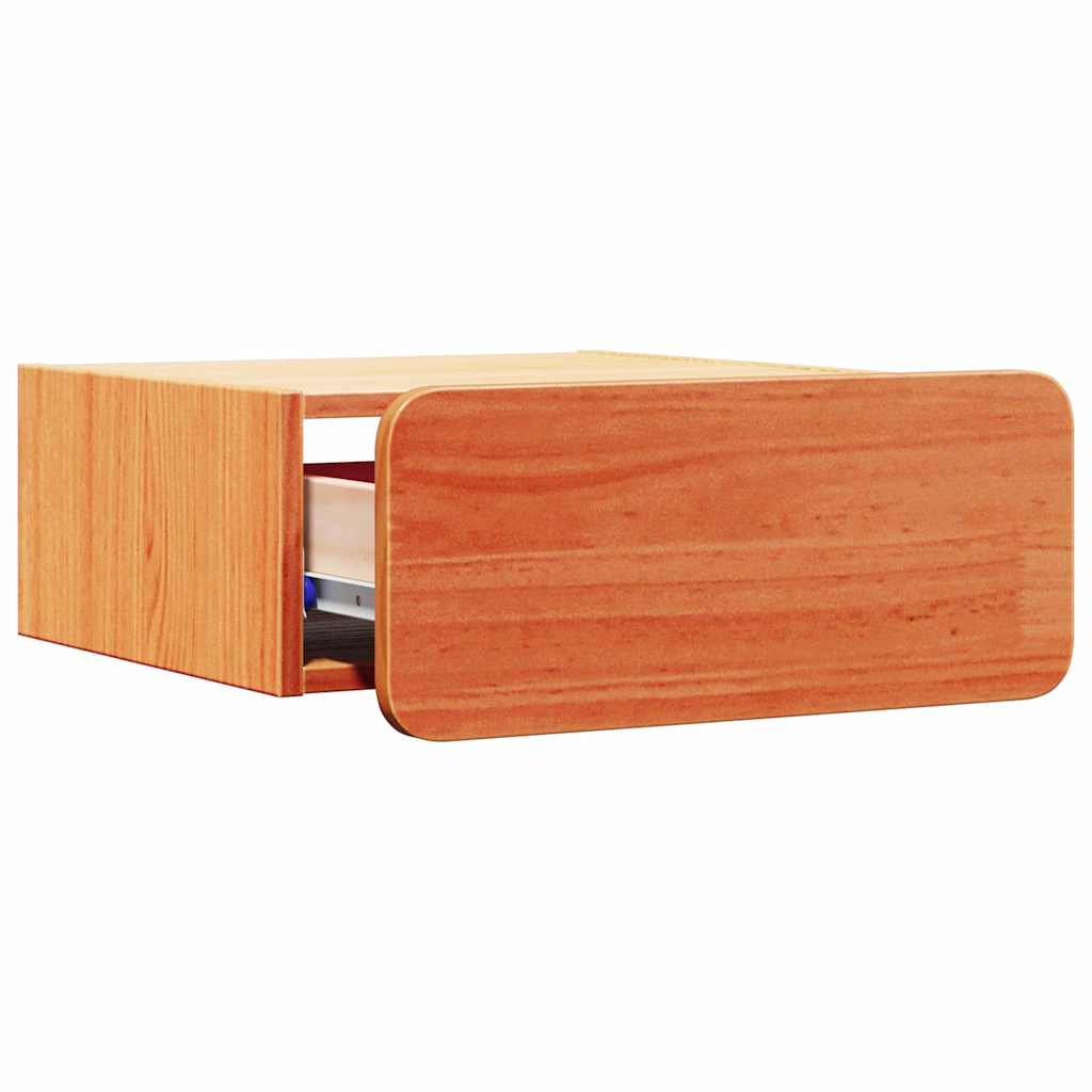 Noćni ormarić s ladicama 2 pcs Vosak smeđa 39 x 34 x 16,5 cm