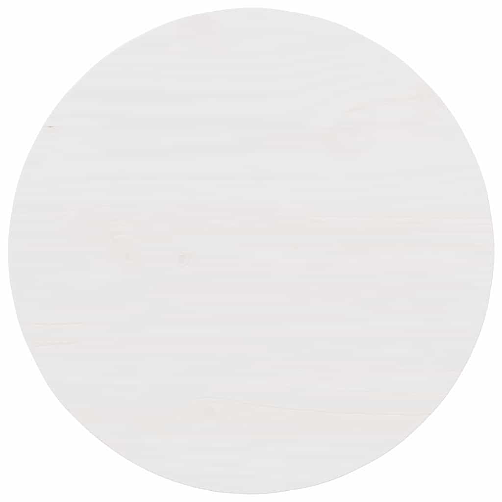 Kava Stol Bijelo 50 x 50 x 35 cm Masivna borovina