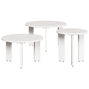 Kava Stol 3 pcs Bijelo Masivna borovina