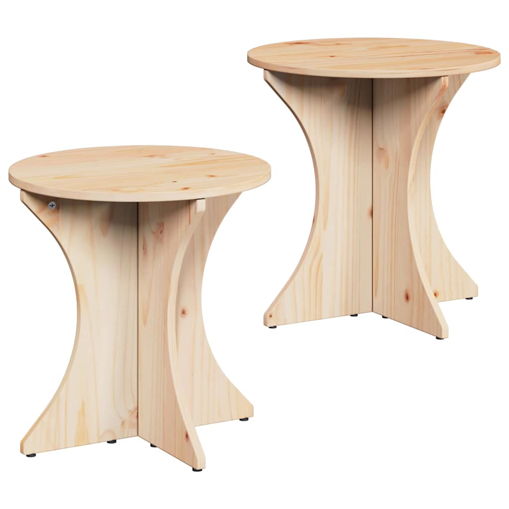 Kava Stol 2 pcs Prirodna Masivna borovina