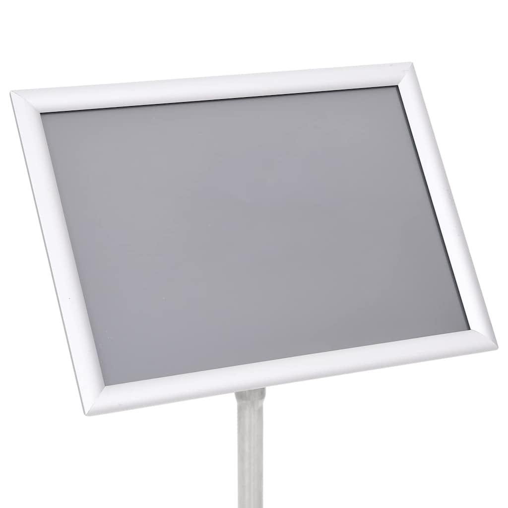 Stalci za plakate 2 pcs Srebrno 45 x 32,7 x 108 cm Aluminij