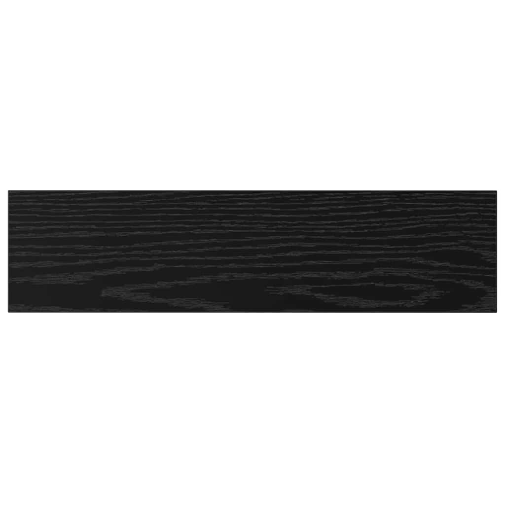 Police za knjige 4 pcs Crna 40 x 10 x 1,5 cm Konstruirano drvo