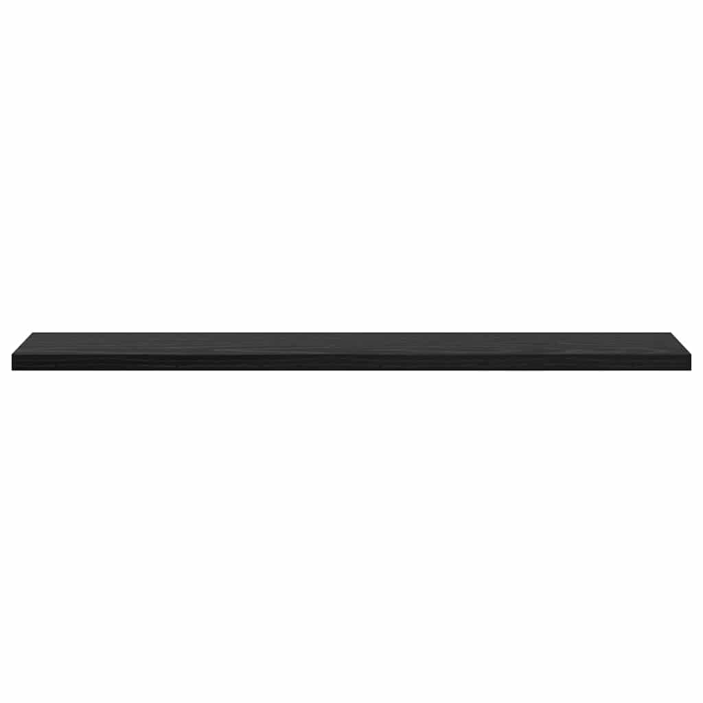 Police za knjige 4 pcs Crna 60 x 10 x 1,5 cm Konstruirano drvo