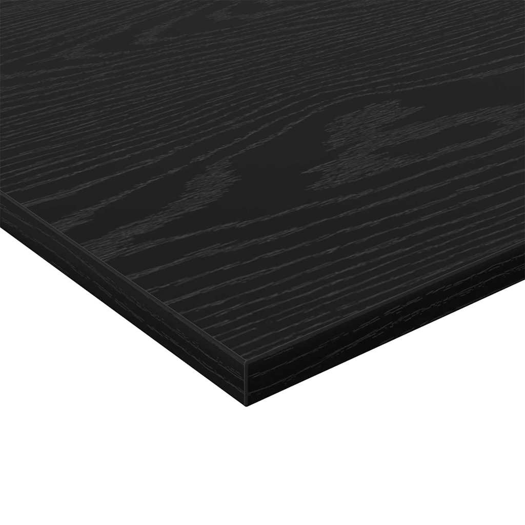 Police za knjige 4 pcs Crna 60 x 40 x 1,5 cm Konstruirano drvo