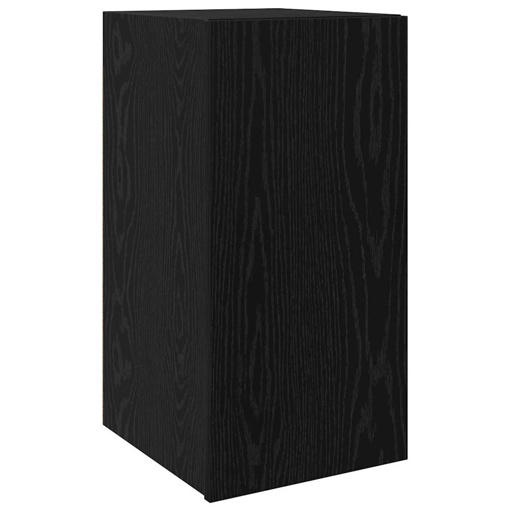 TV Kabinet za Zid Zidne Crni hrast 30,5 x 30 x 60 cm