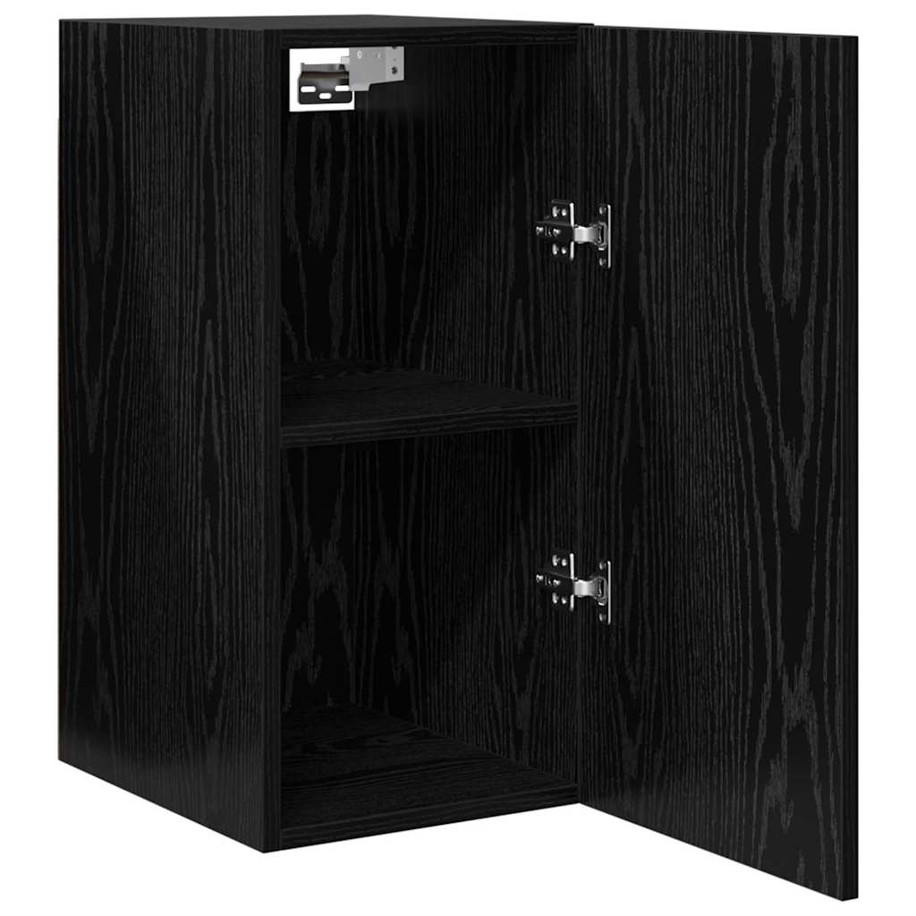 TV Kabinet za Zid Zidne 2 pcs Crni hrast 30,5 x 30 x 60 cm