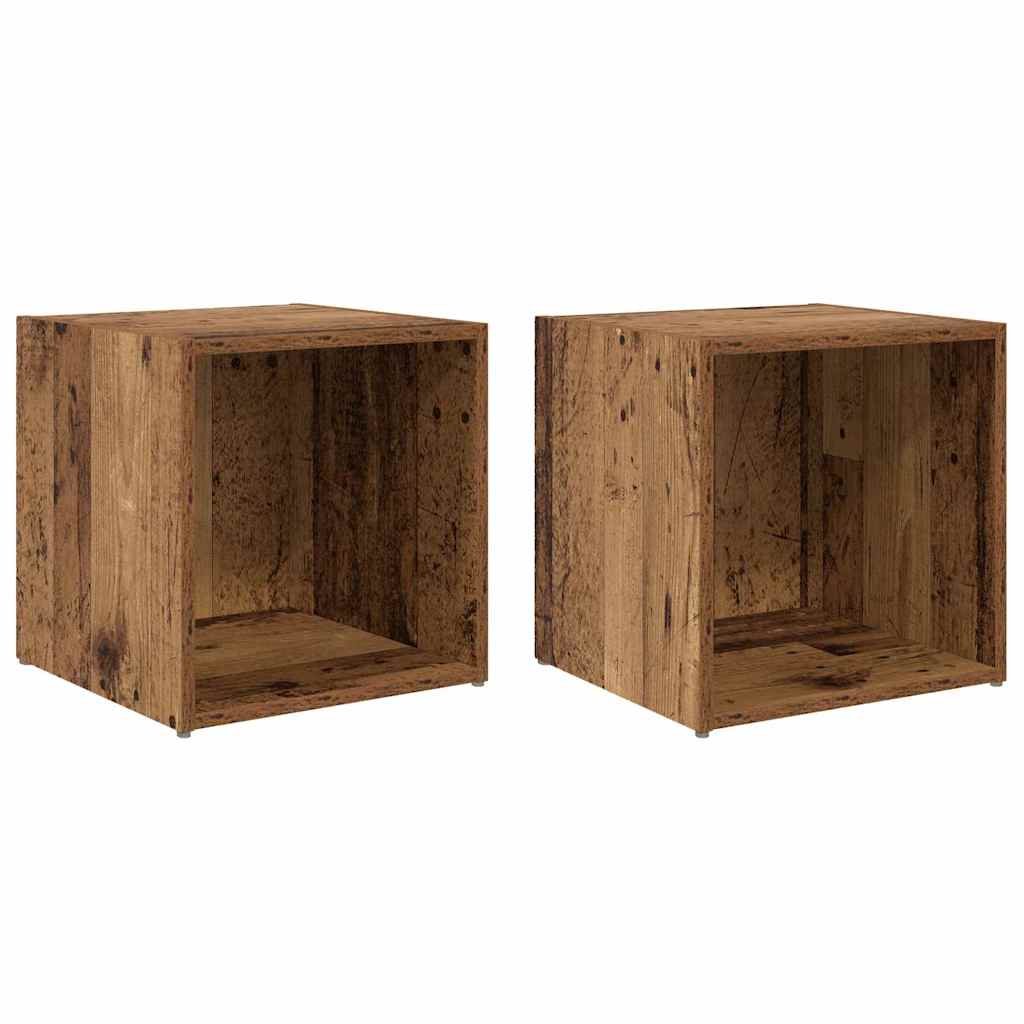 Set TV komoda Zidne 2 pcs Staro drvo 37 x 35 x 37,5 cm