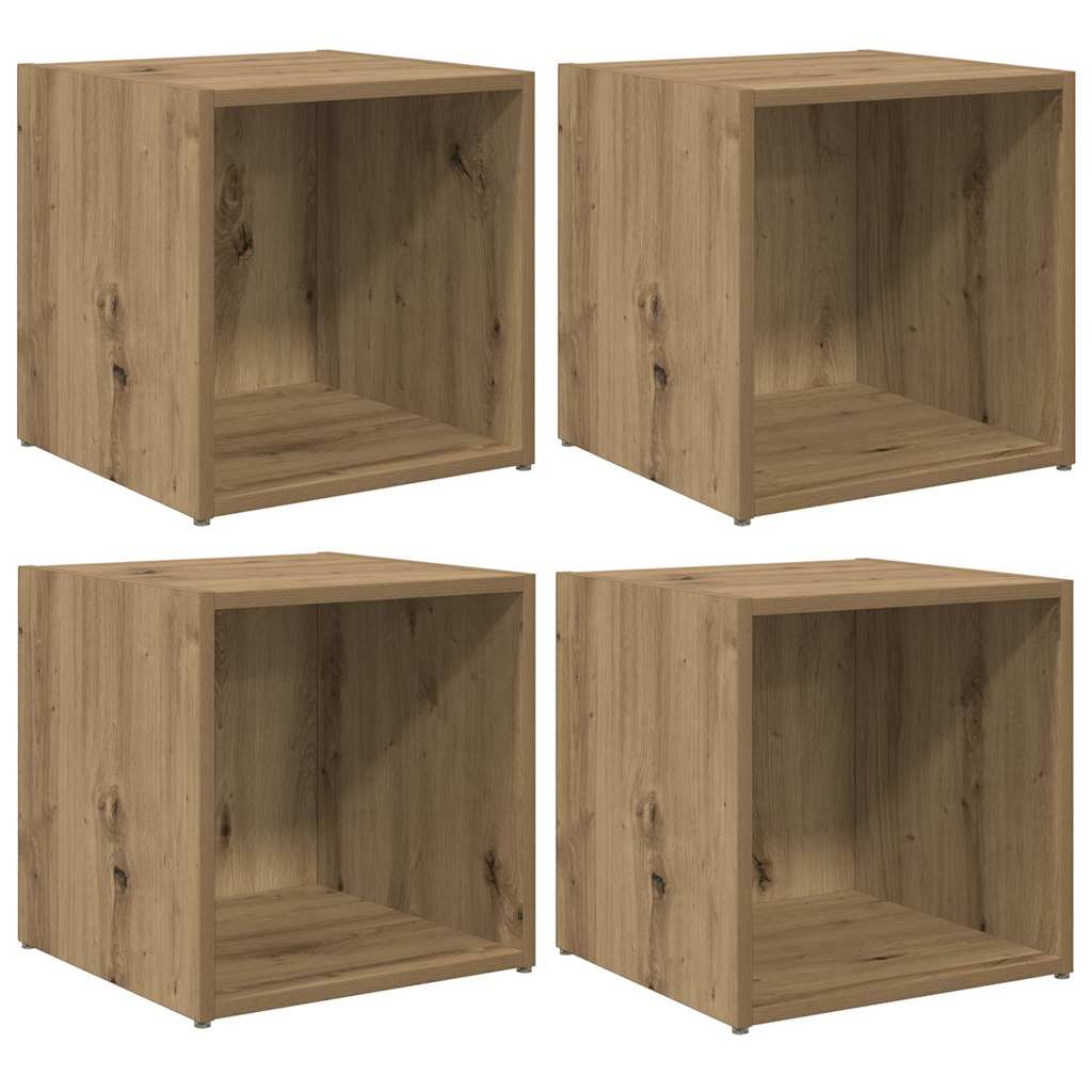 Set TV komoda Zidne 4 pcs Umjetnički hrast 37 x 35 x 37,5 cm