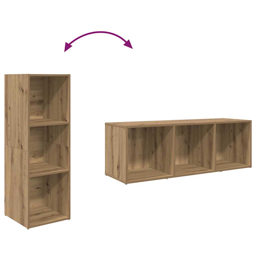 Set TV komoda Zidne Smeđa 72 x 35 x 37 cm Konstruirano drvo