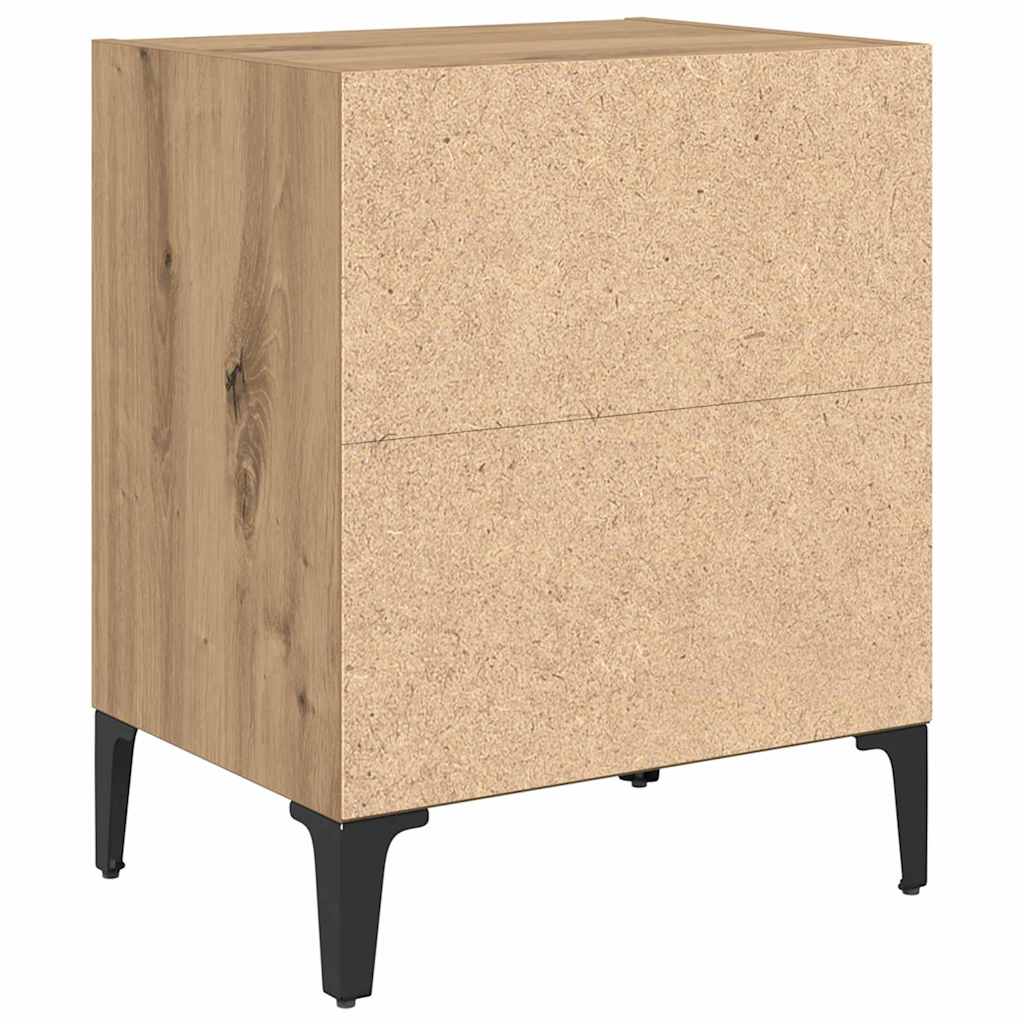 Noćni ormar 2 pcs Umjetnički hrast 40 x 30 x 50 cm