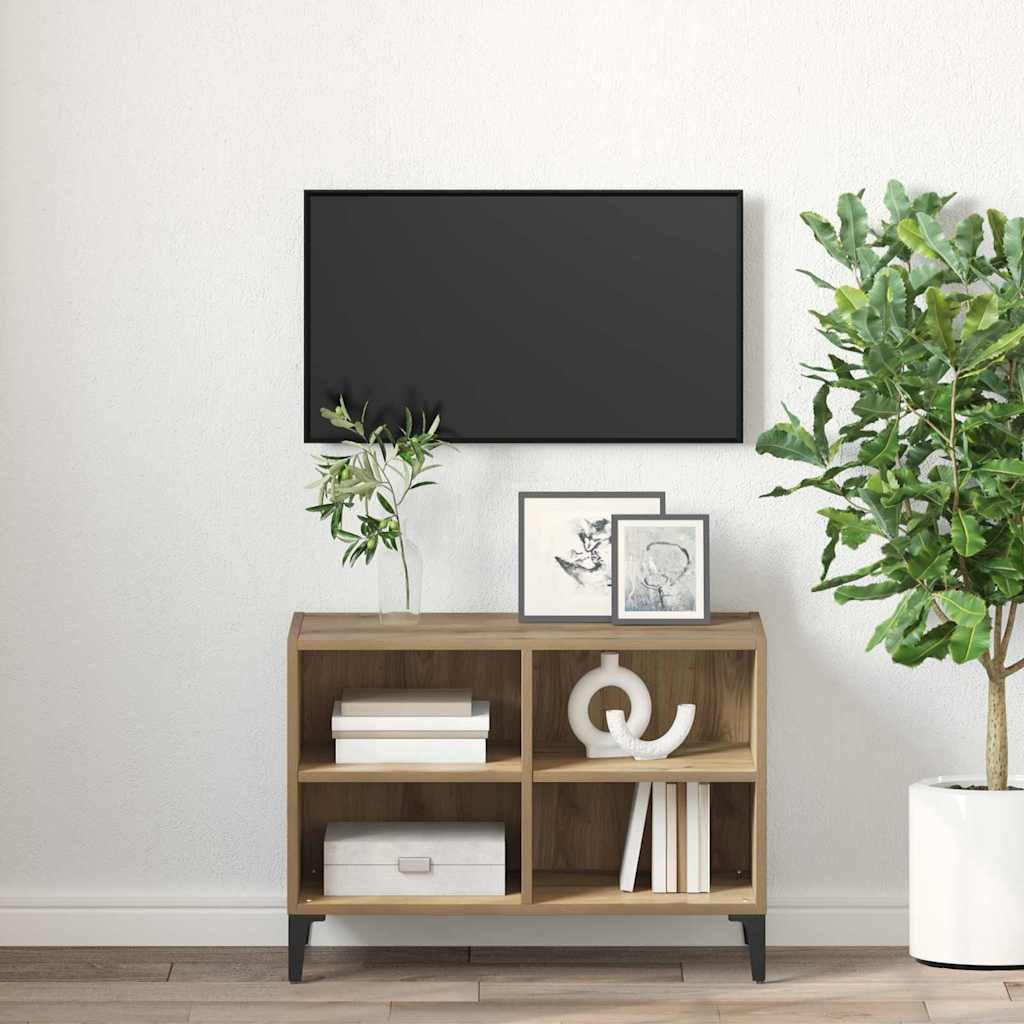 Set TV komoda Zidne Smeđa Konstrukcijsko drvo