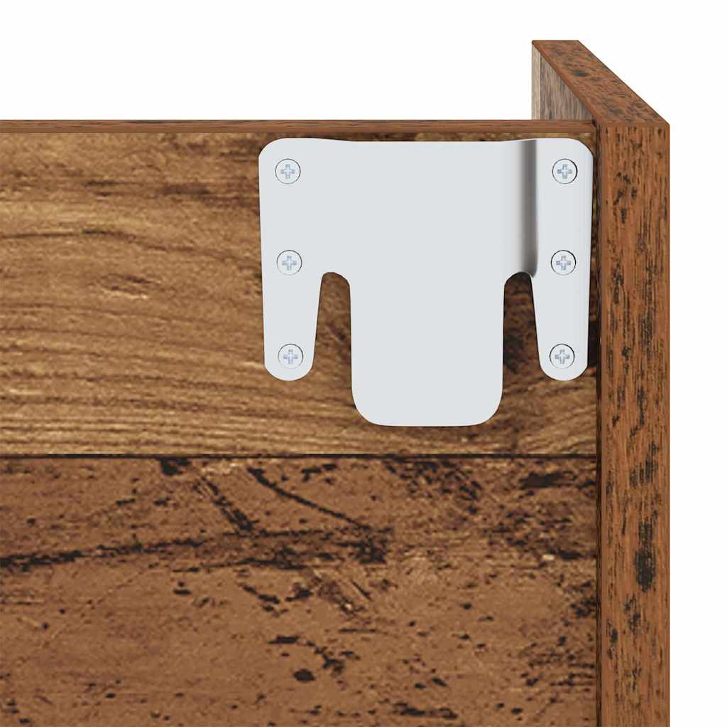 Ormar za cipele s policom 2 pcs Staro drvo 60 x 18 x 60 cm