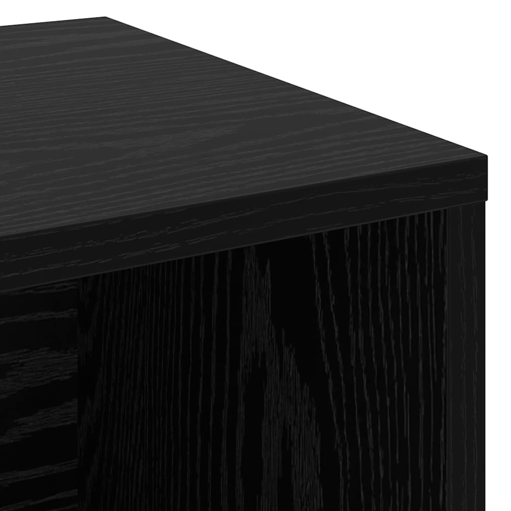 Klupa za cipele Crni hrast 103 x 30 x 54,5 cm Konstruirano drvo