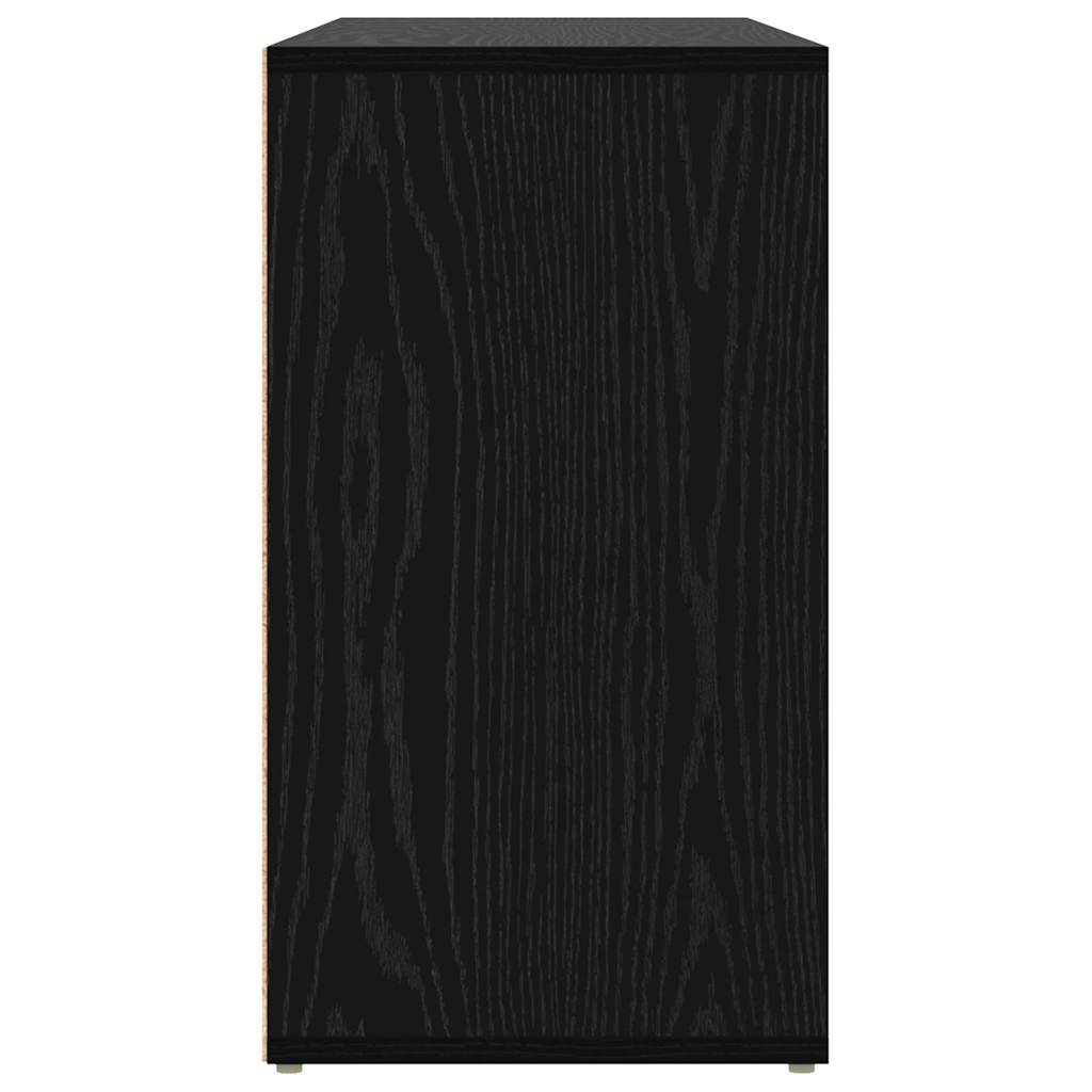 Klupa za cipele Crni hrast 103 x 30 x 54,5 cm Konstruirano drvo