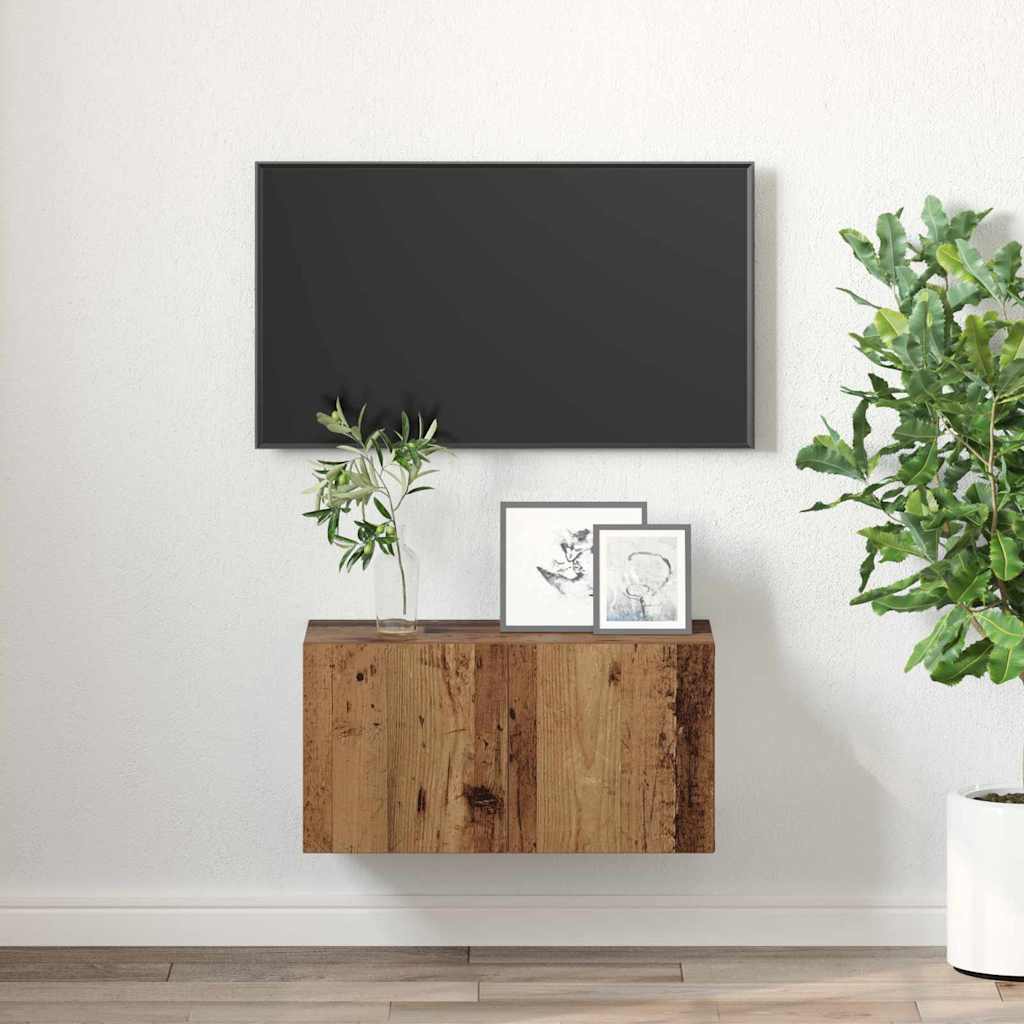 Set TV komoda Zidne Smeđa 60 x 30 x 30 cm Konstruirano drvo