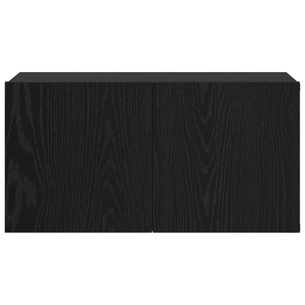 Set TV komoda Zidne Crna 60 x 30 x 30 cm Konstruirano drvo