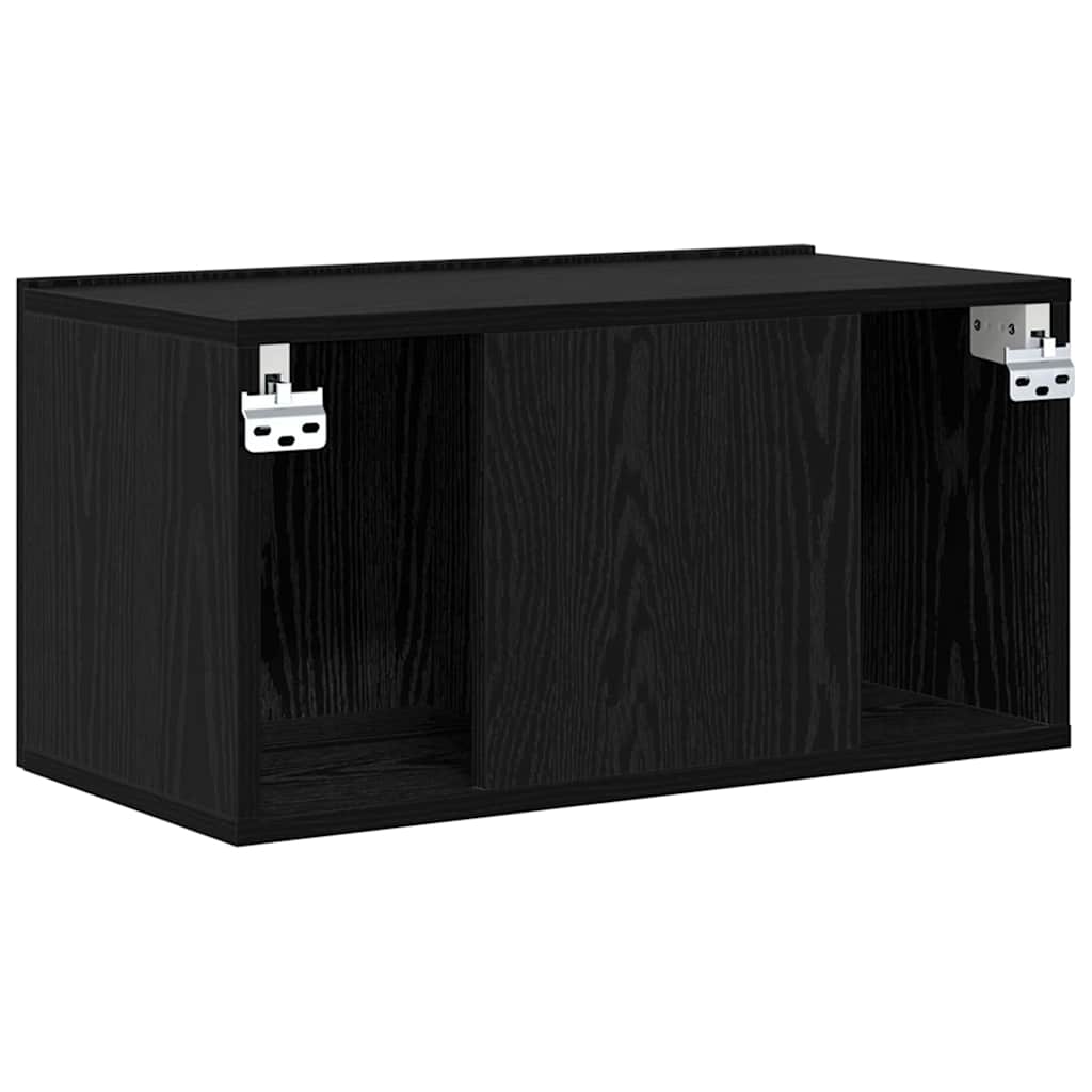 Set TV komoda 2 pcs Crna 60 x 30 x 30 cm Konstruirano drvo