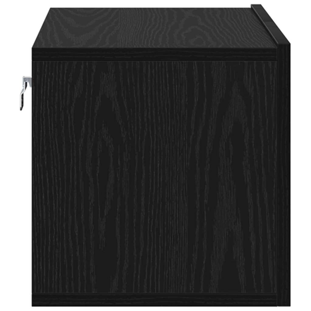 Set TV komoda 2 pcs Crna 60 x 30 x 30 cm Konstruirano drvo