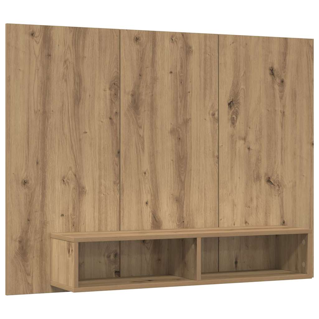 Set TV komoda Zidne Umjetnički hrast 120 x 23,5 x 90 cm