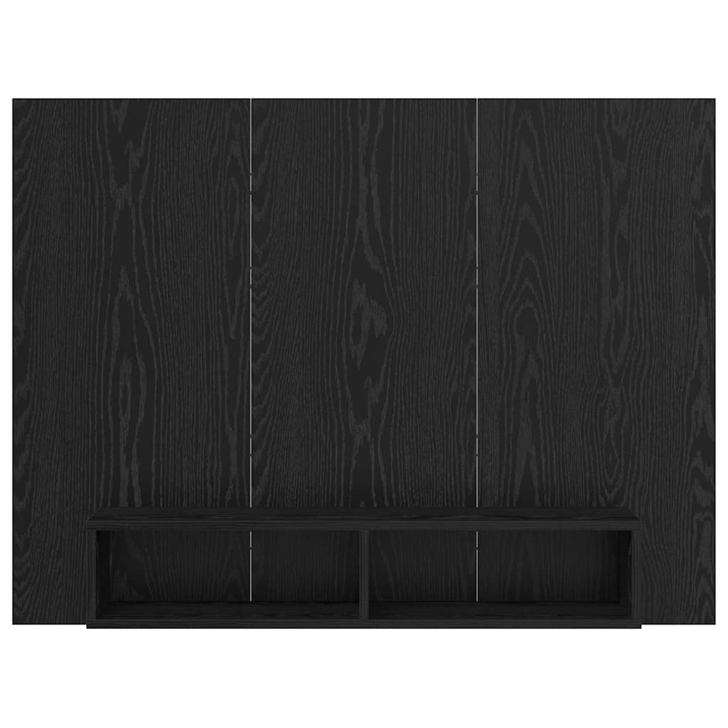 Set TV komoda Crni hrast 120 x 23,5 x 90 cm Konstruirano drvo