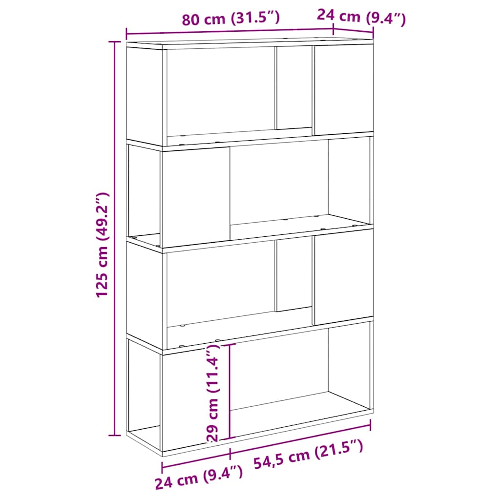 Set TV komoda Zidne Smeđa 80 x 24 x 125 cm Konstruirano drvo