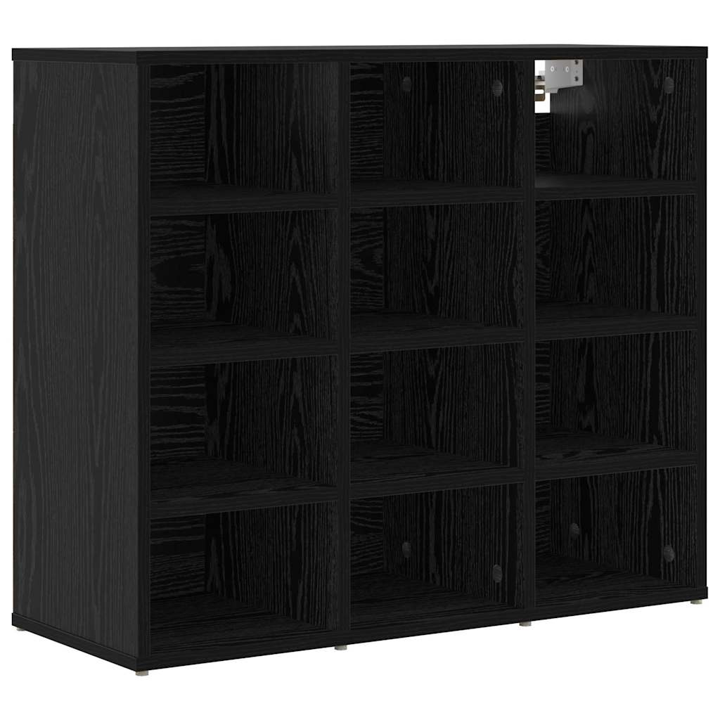 Ormar za cipele Crni hrast 77,5 x 30 x 67 cm Konstruirano drvo