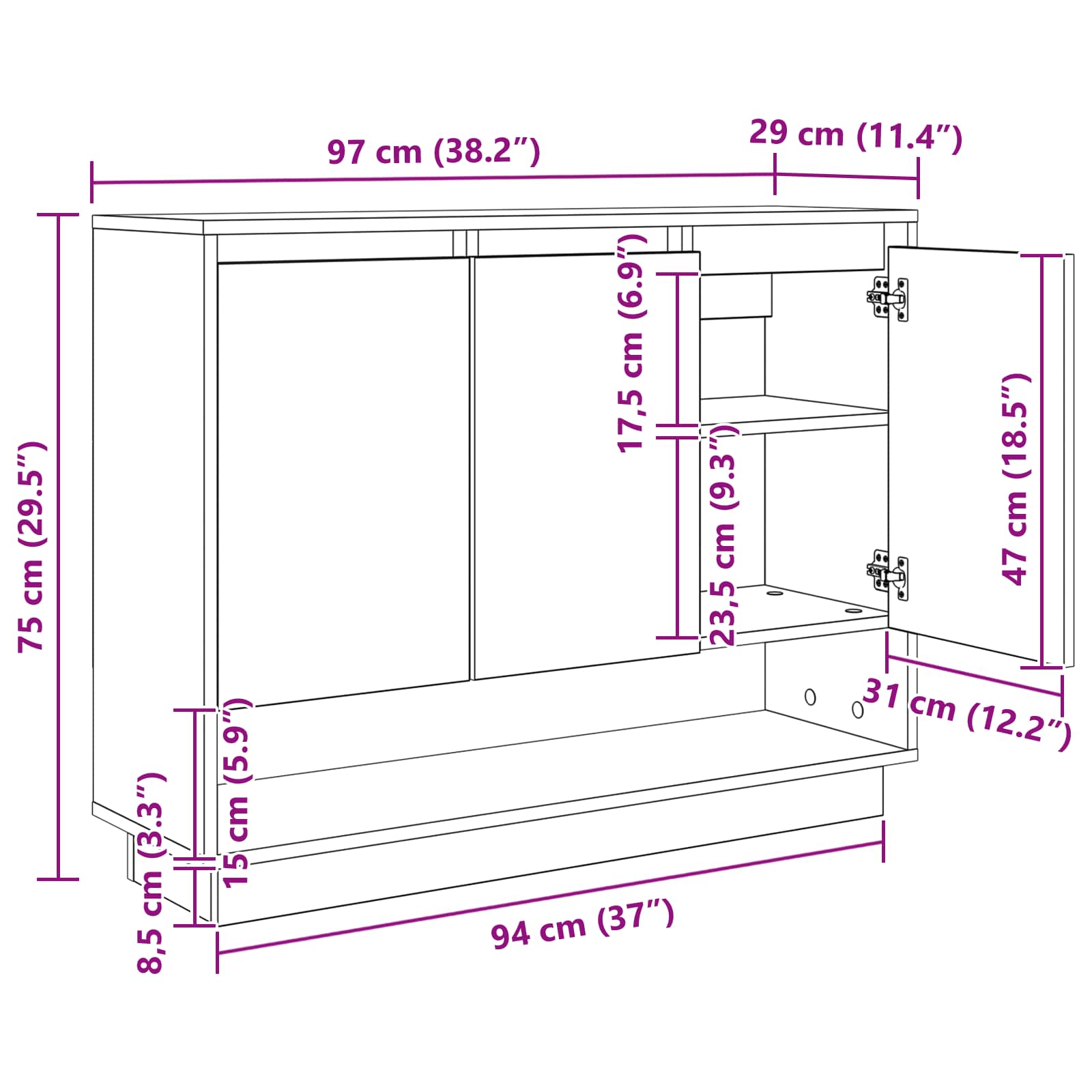 Kreveta Staro drvo 97 x 29 x 75 cm Konstruirano drvo