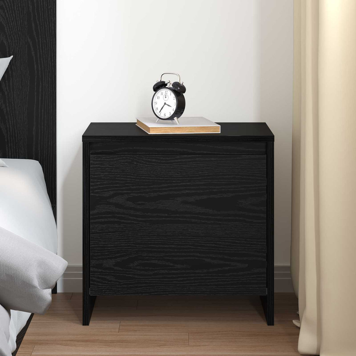 Noćni ormar Crni hrast 45 x 34 x 44,5 cm Konstruirano drvo