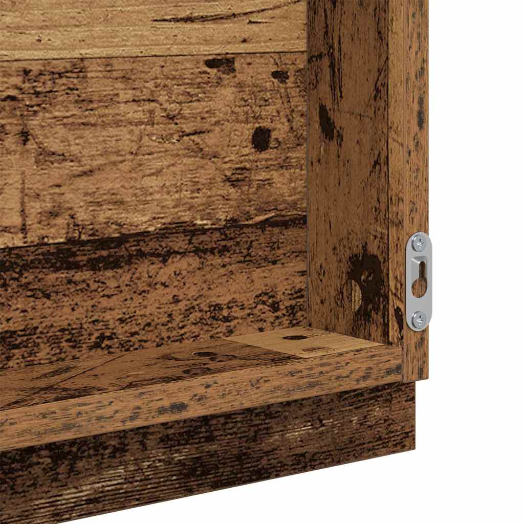 LED kupaonsko ogledalo Zidne Staro drvo 40 x 37 x 8.5 cm