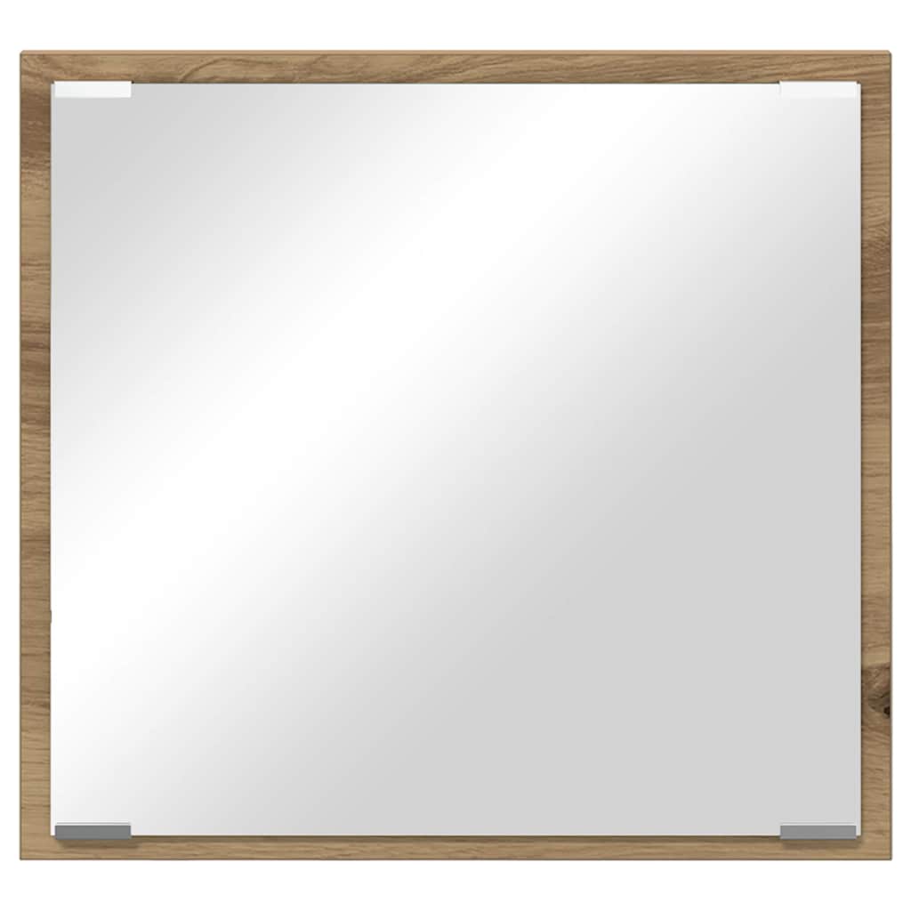 LED kupaonsko ogledalo Zidne Umjetnički hrast 40 x 37 x 8.5 cm