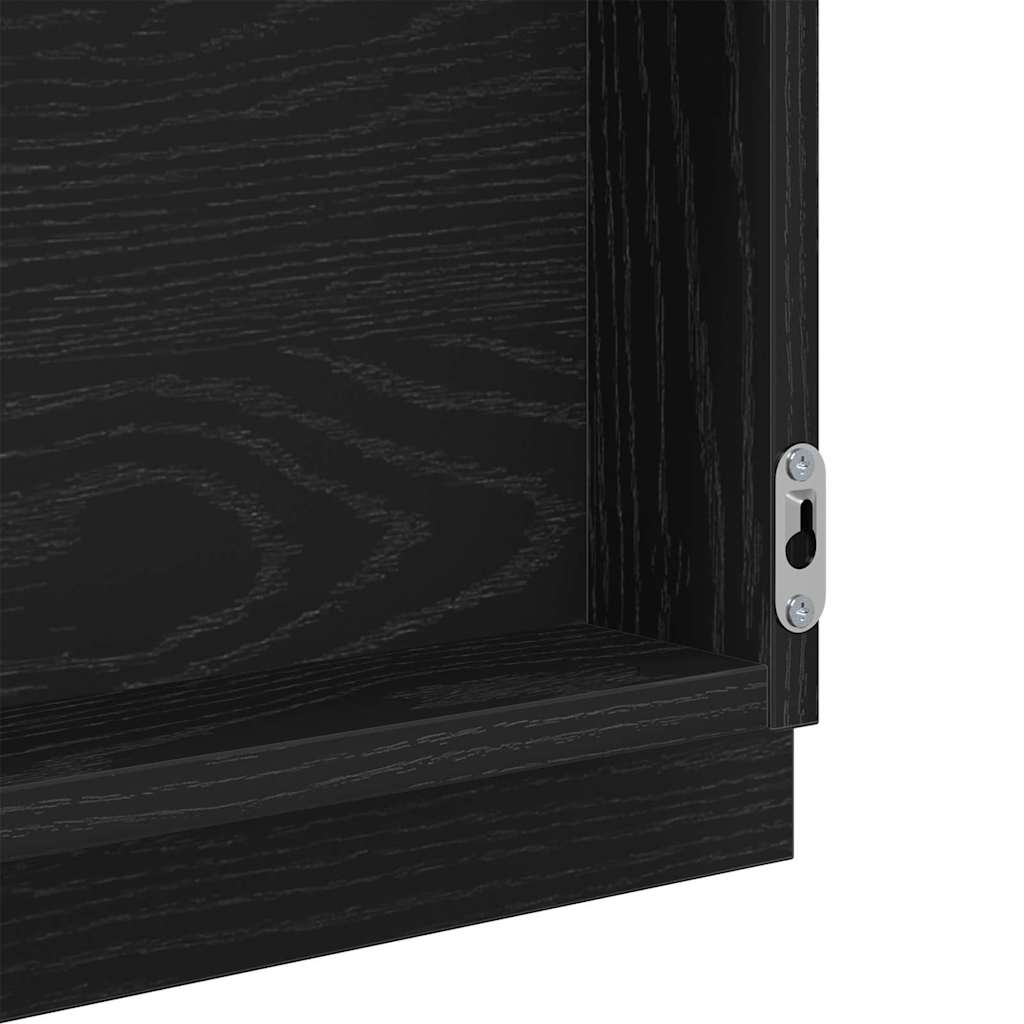 LED kupaonsko ogledalo Zidne Crni hrast 40 x 37 x 8.5 cm