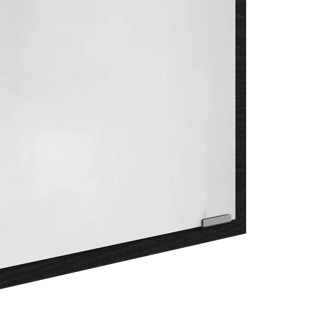 LED kupaonsko ogledalo Zidne Crni hrast 40 x 37 x 8.5 cm