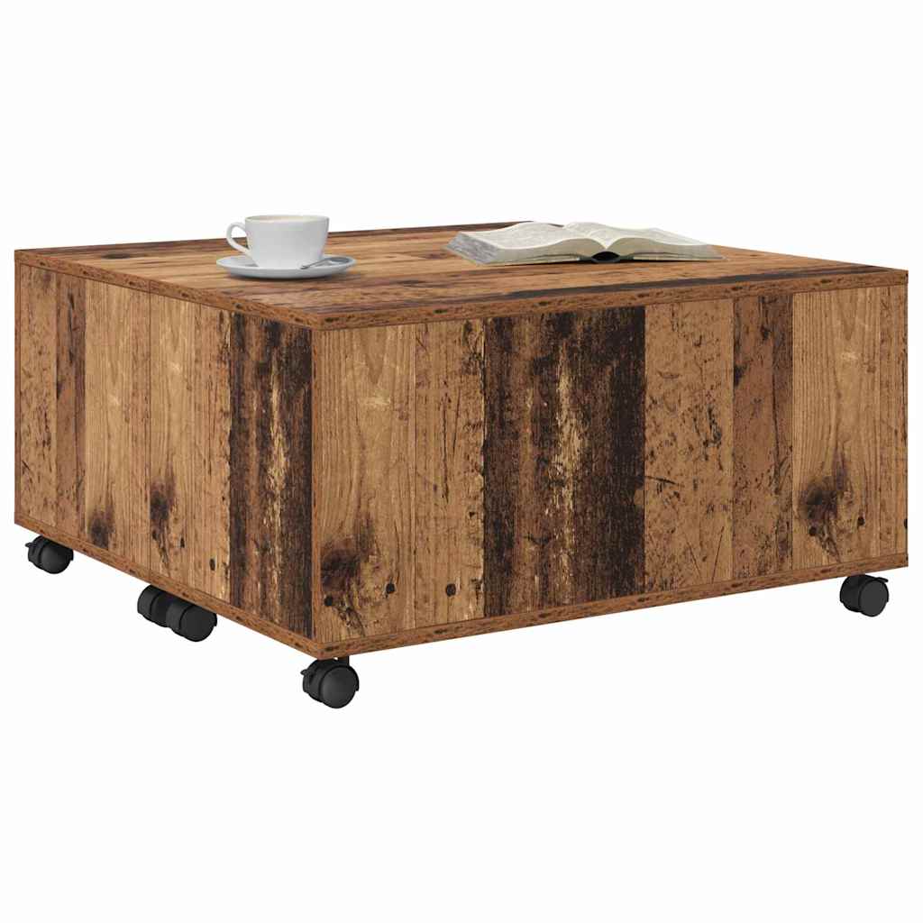 Kava Stol Staro drvo 75 x 75 x 38 cm Konstruirano drvo