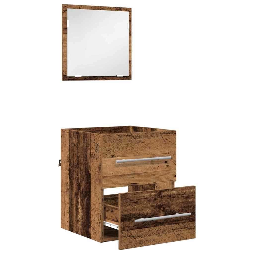 Set namještaja za kupaonicu s ladicama Smeđa 41 x 38,5 x 48 cm