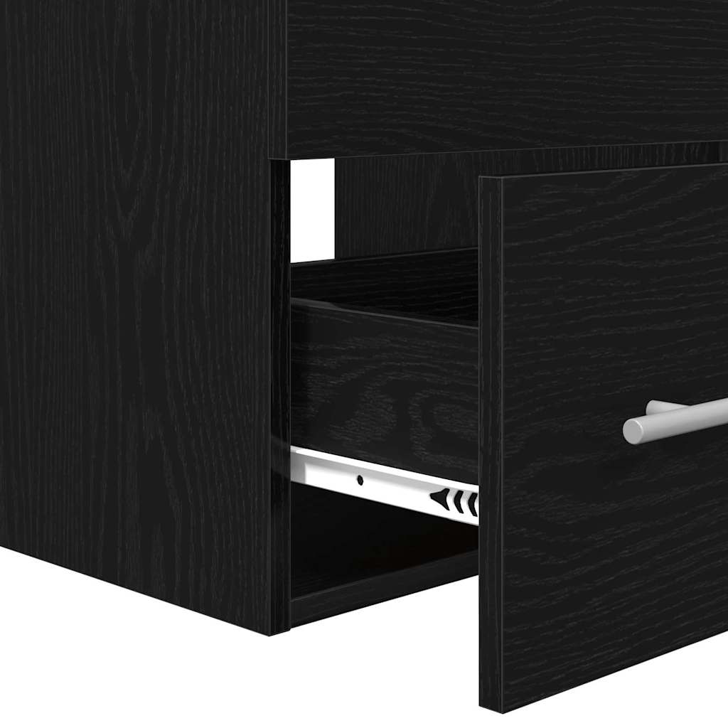 Set namještaja za kupaonicu s ladicama Crna 41 x 38,5 x 48 cm
