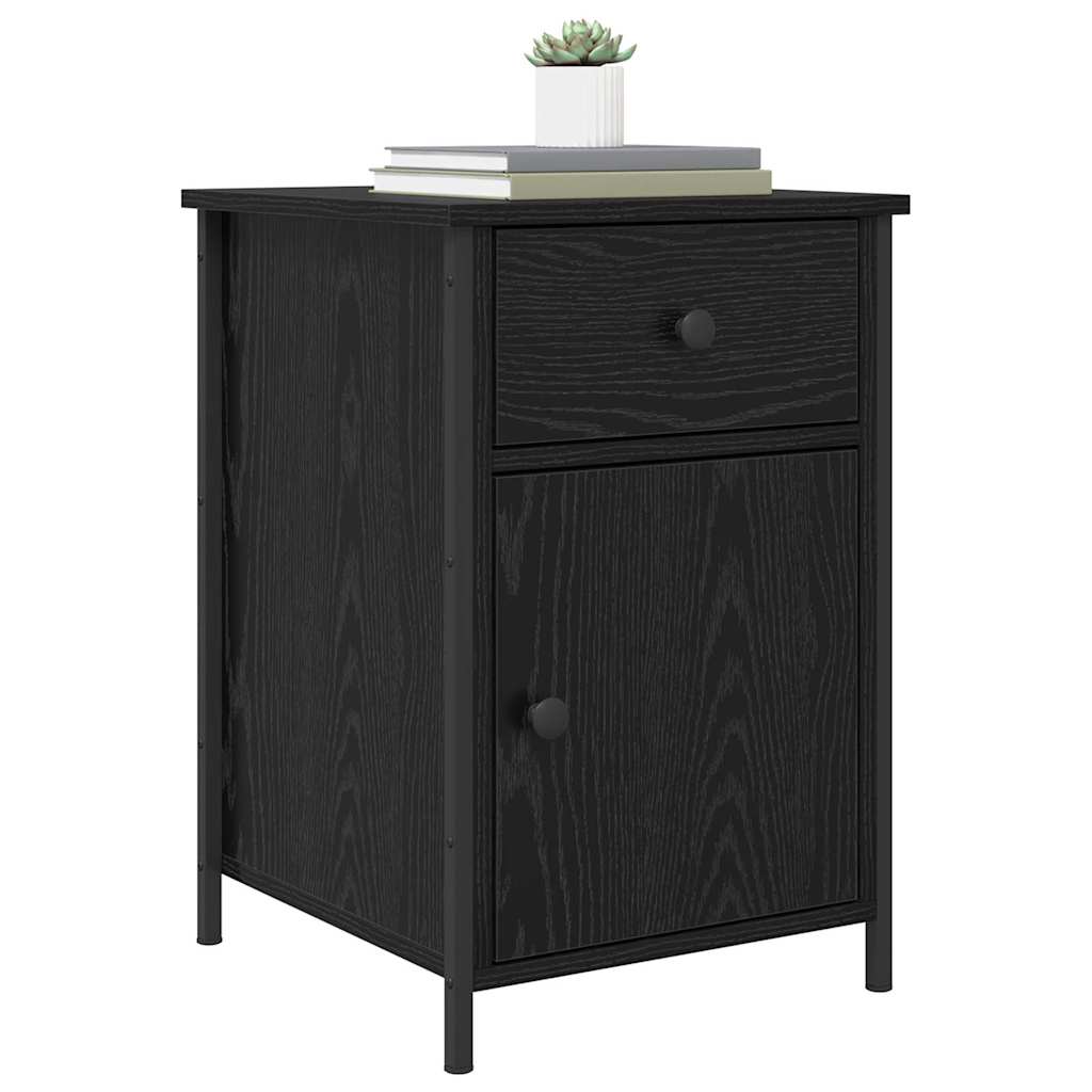 Noćni ormar 2 pcs Crni hrast 40 x 42 x 60 cm Konstruirano drvo