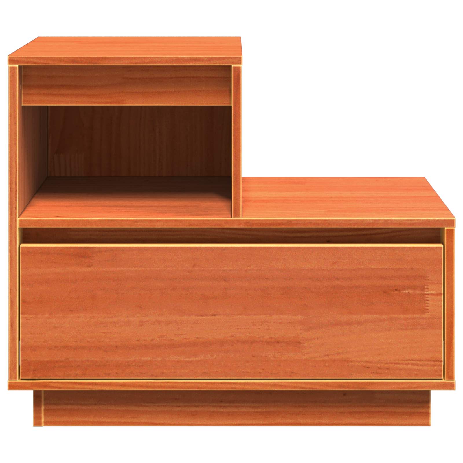 Noćni ormar 2 pcs Vosak smeđa 60 x 34 x 51 cm Konstruirano drvo