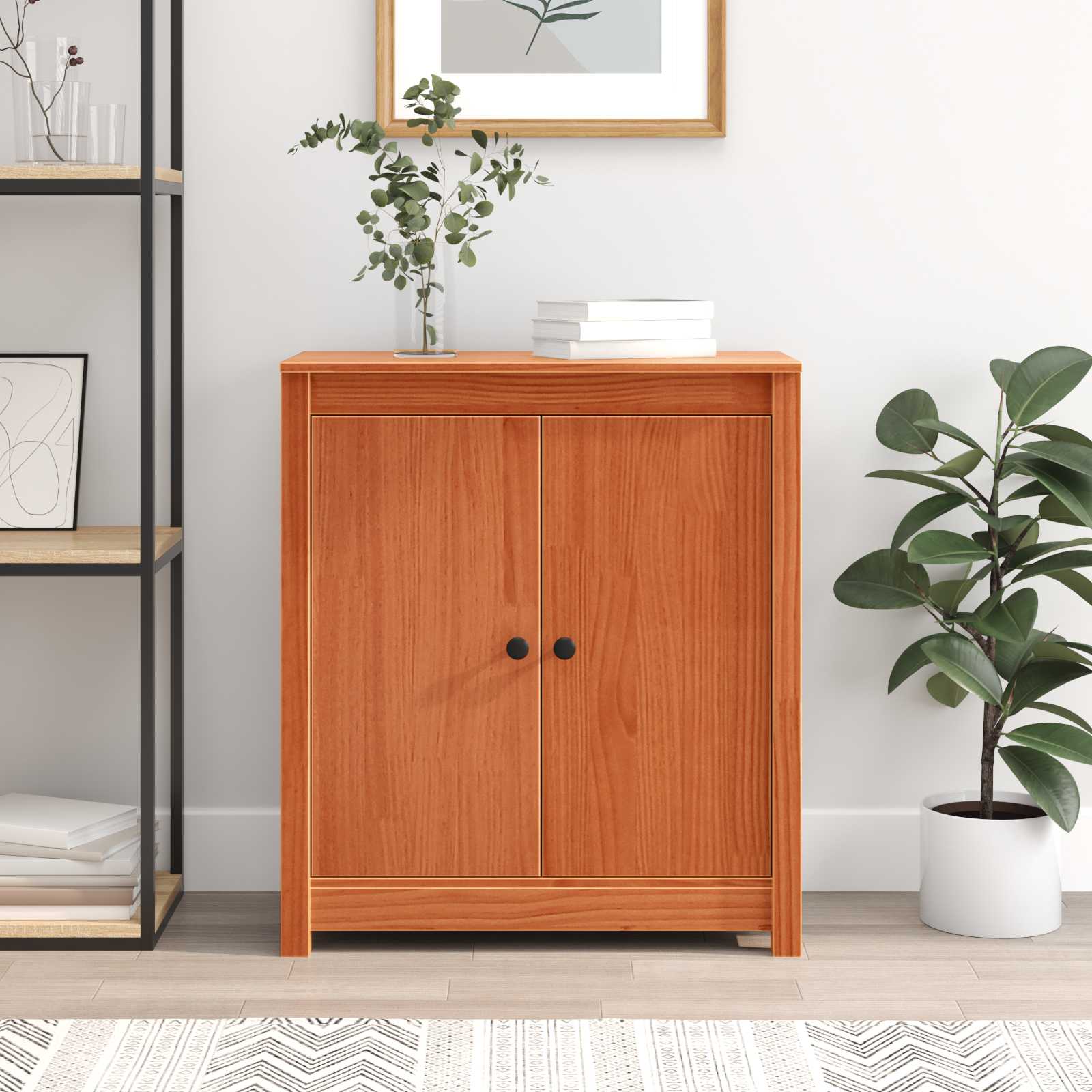 Kreveta Vosak smeđa 70 x 35 x 80 cm Čvrsto borovo drvo