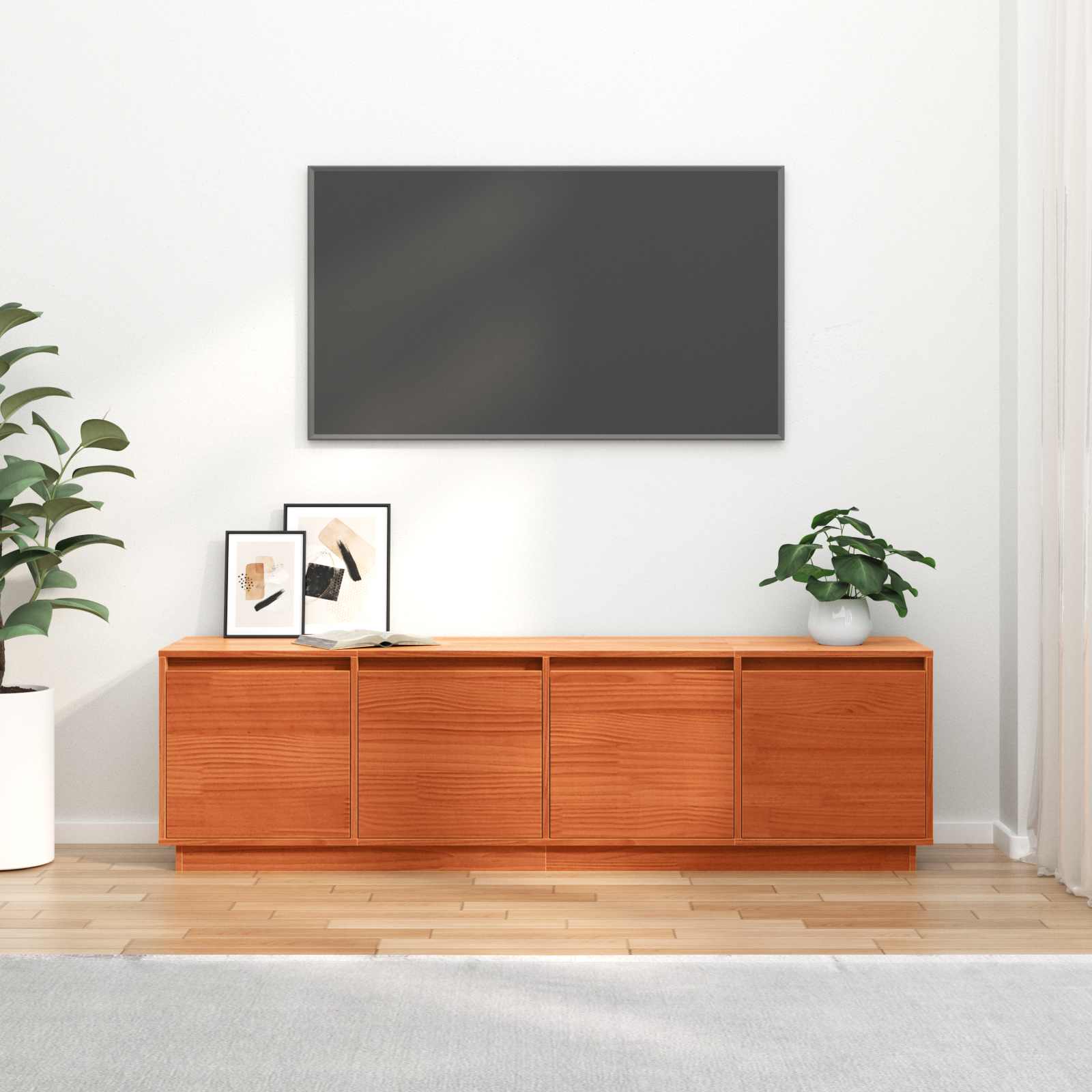 TV ormar Smeđa 156 x 37 x 45 cm Konstruirano drvo