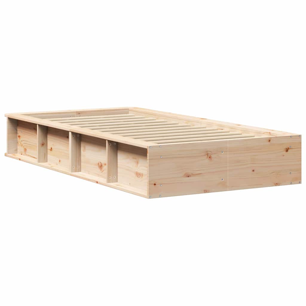 Krevetna konstrukcija Smeđa 80 x 200 cm Čvrsto borovo drvo